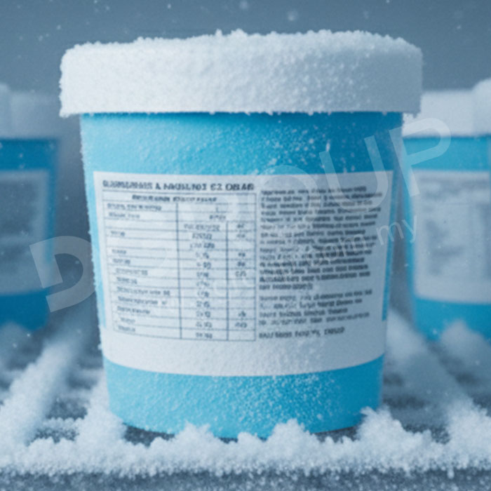 Coldroom sticker, Plain Barcode Label