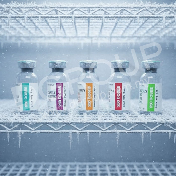 Freezer, Vaccine label, Plain Barcode Label